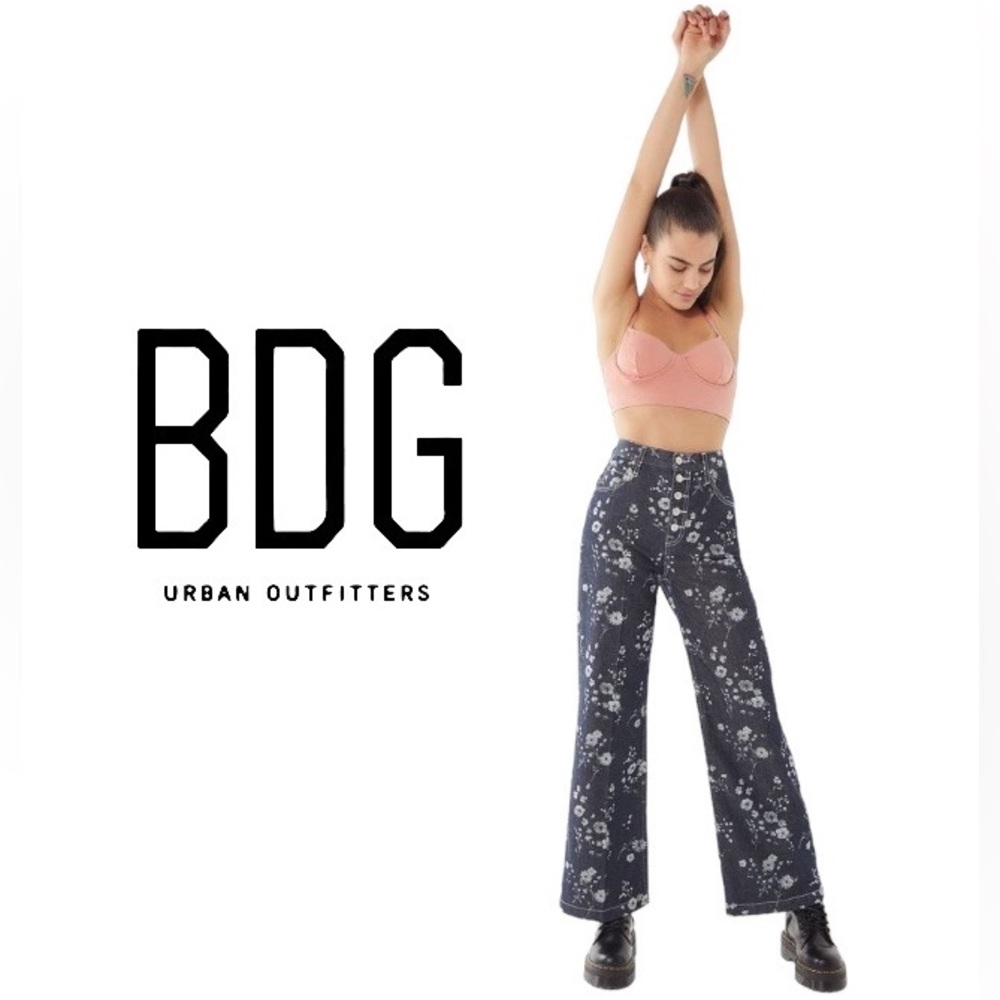 BDG Urban Outfitters Women's Jeans  Size 24 High Button Waist Wide Leg F…